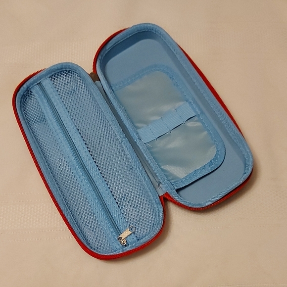 3D Space Exploration Rocket Pencil Case - Red and Blue - Picture 2 of 10